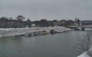 Kraków widok na Most Grunwaldzki - 31-01-2026 07:30