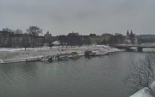 Kraków widok na Most Grunwaldzki - 31-01-2026 07:52