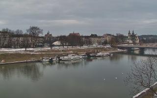 Kraków widok na Most Grunwaldzki - 22-02-2026 06:00