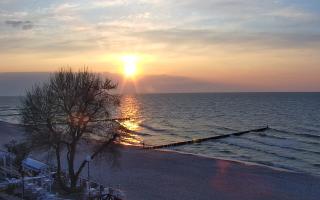 Mielno - widok na plażę zachód - 24-04-2024 17:44